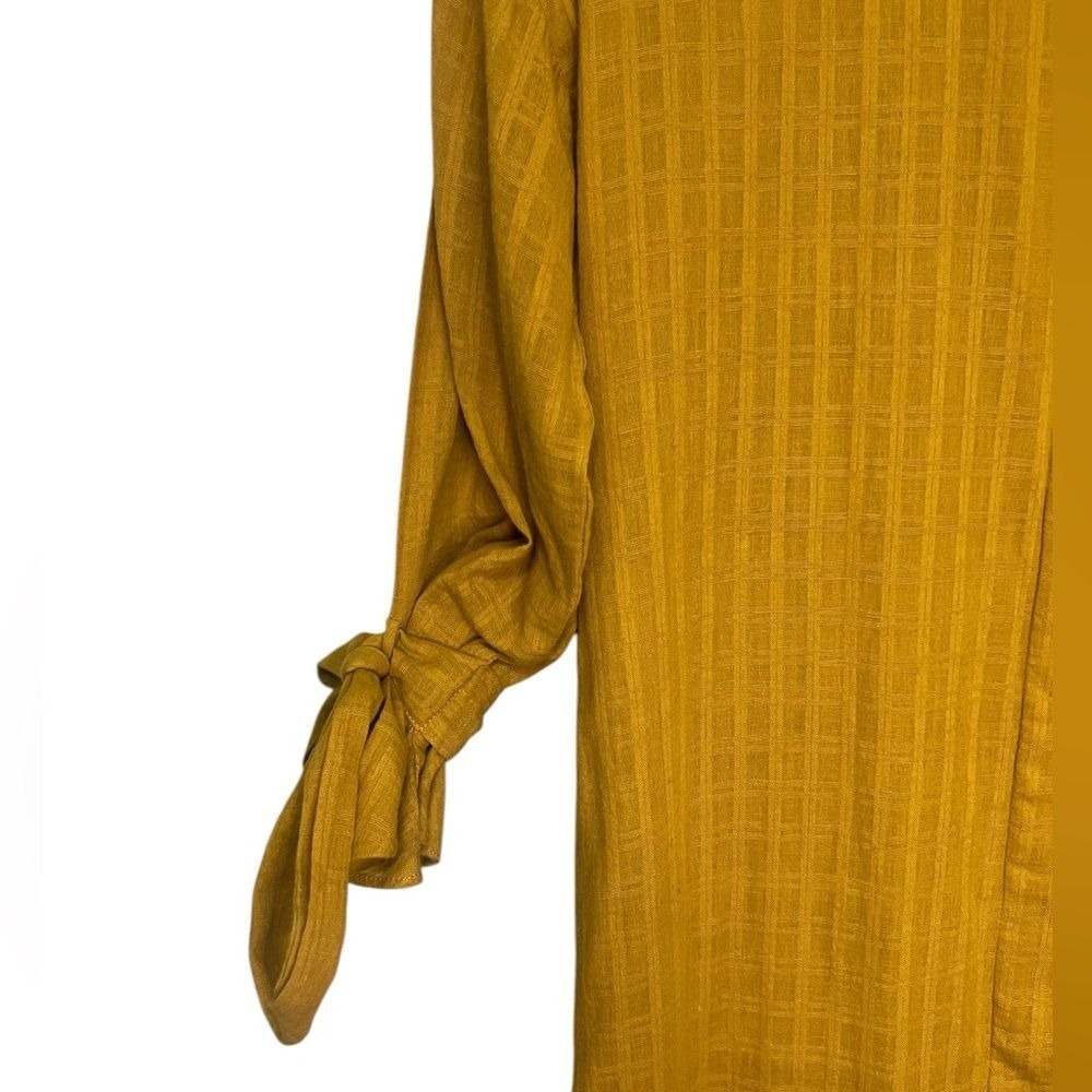 MIRTH Long Sleeved Maxi House Dress Cotton Kaftan size small Handmade Boho - Picture 5 of 8